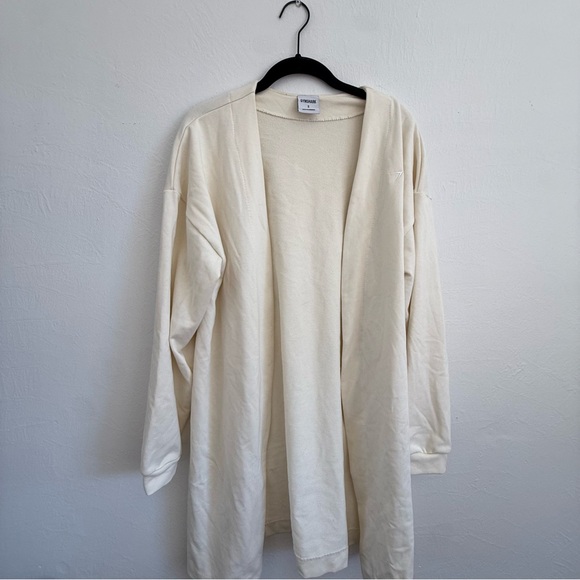 Gymshark Whitney Simmons Cream Oversized Robe - Picture 1 of 4